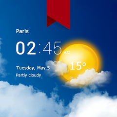 Transparent clock and weather Pro APK